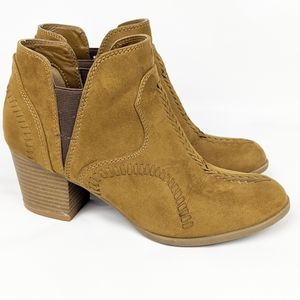 Indigo Rd. | Satori Boho Brown Block Ankle Booties